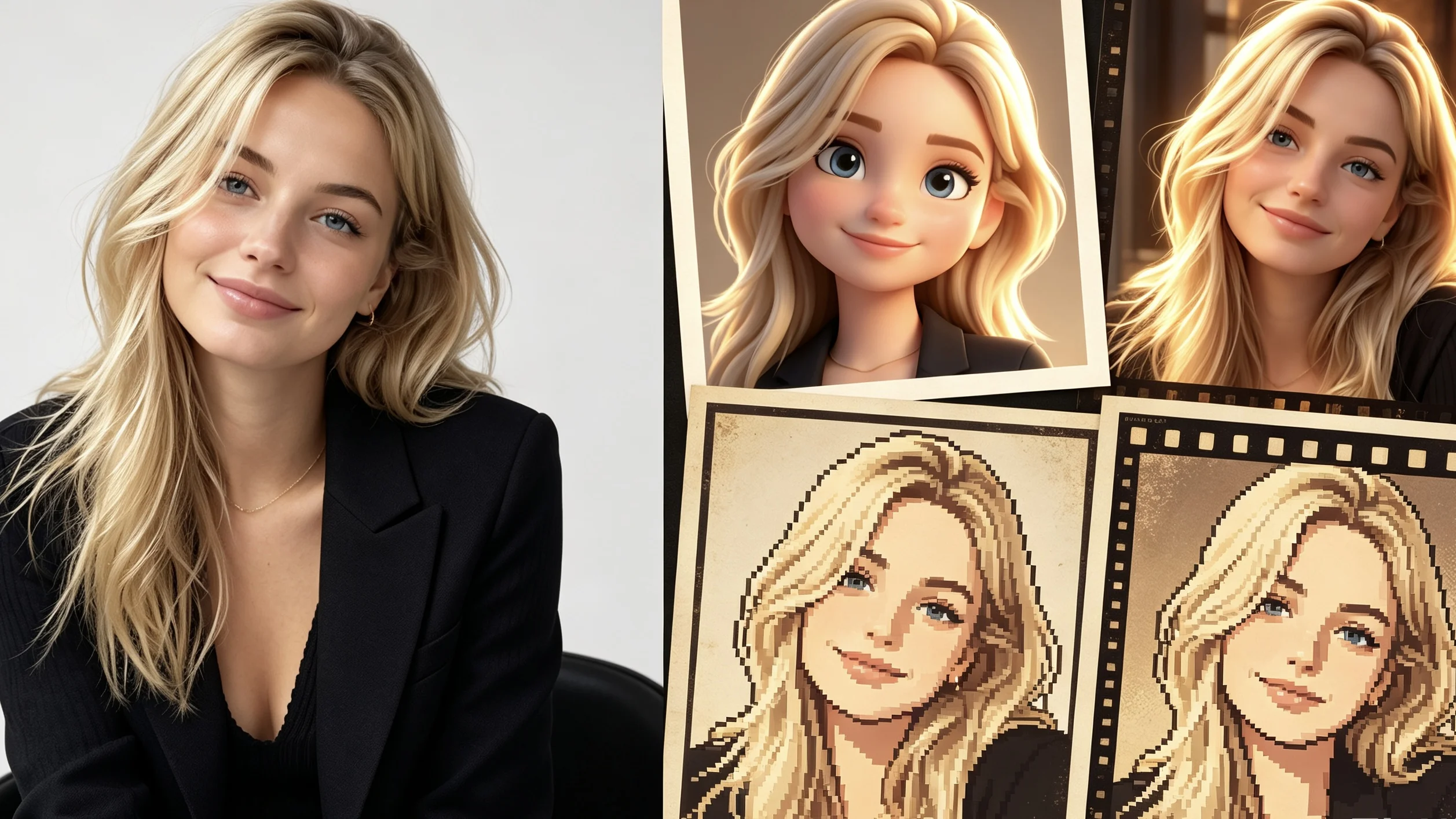 Professional headshot vs Bobi AI stylized portrait comparison across 8 dimensions: cost, style variety, formality, and more
