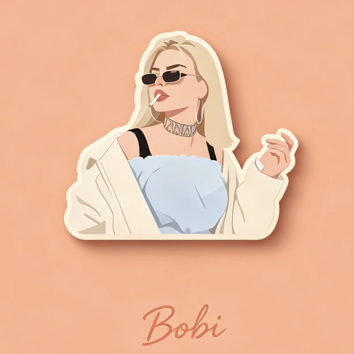 Bobi AI fridge magnet style photo effect 2