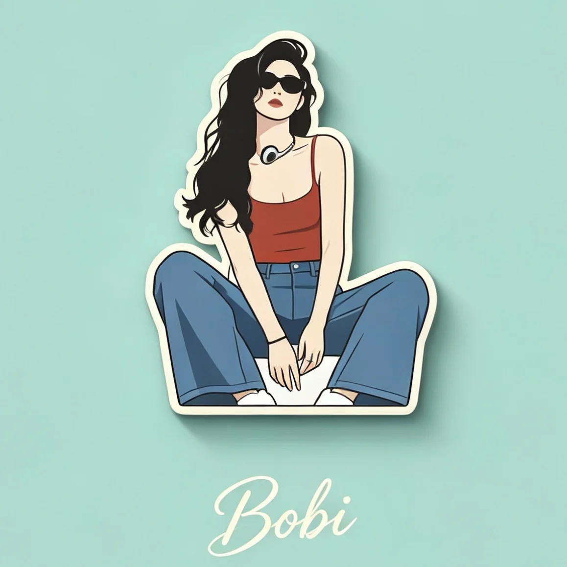 Bobi AI 冰箱贴风格照片效果 2